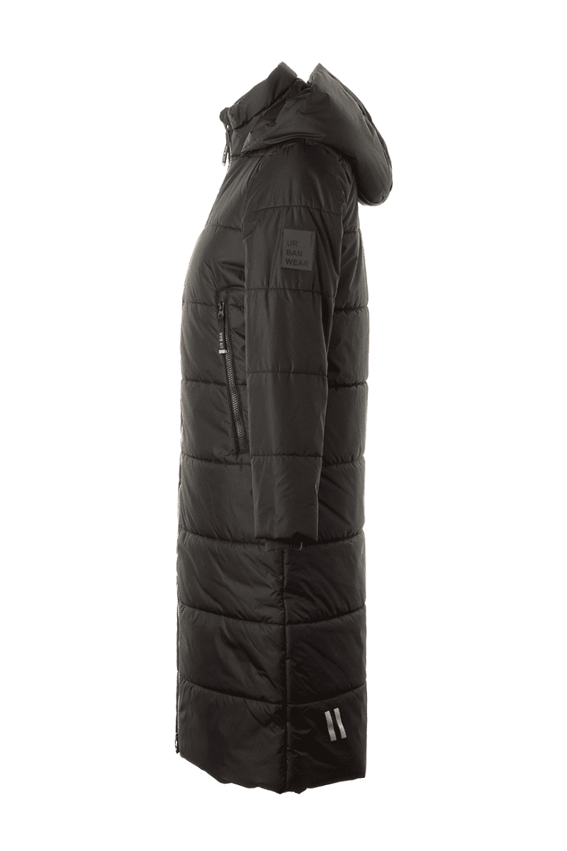 HUPPA väga mõnus ja soe ilusa taljesse lõikega pikem must naiste talvemantel Nina (soojustus 300 grammi)-KOHE LAOS-SUPER HIND