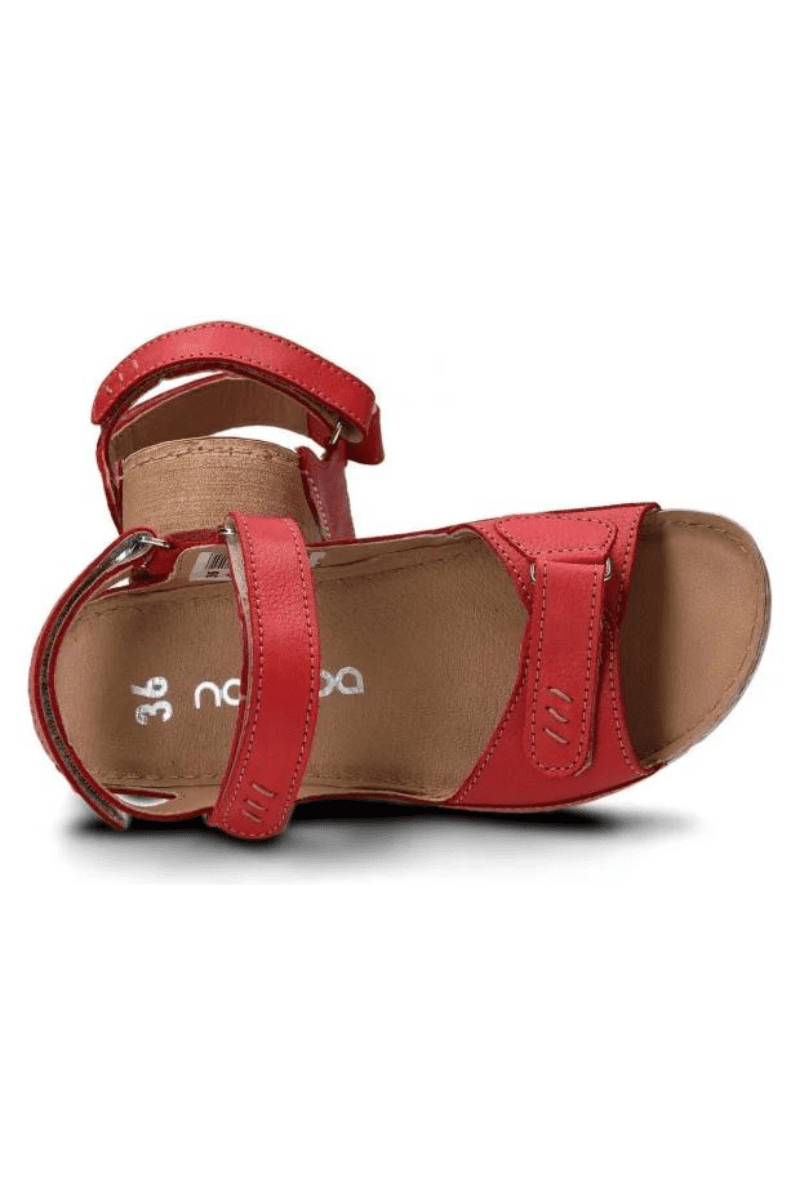 NAGABA NATURAALNAHAST naiste sandaalid punased-kohe laos viimased suurused 37 ja 38-HEA HIND