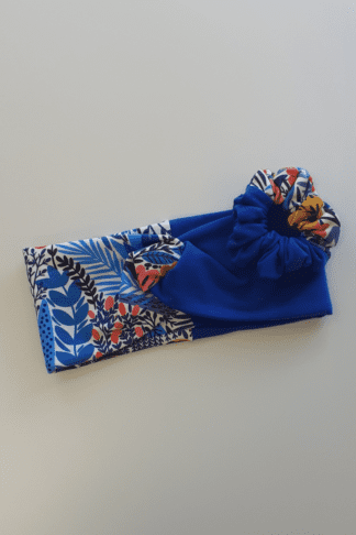 Puuvillasest kangast Yemi Disain peapaela ja patsikummi komplekt sinine-KOHE LAOS