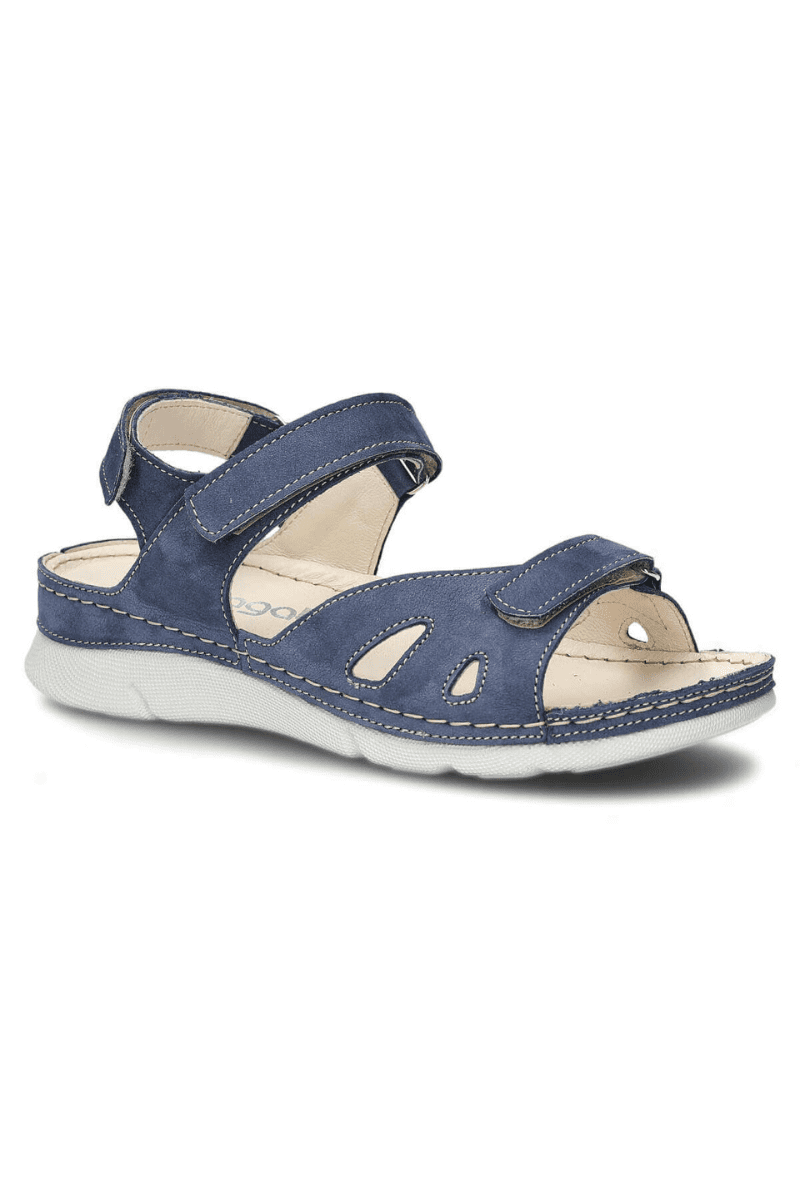 NAGABA NATURAALNAHAST naiste sandaalid sinised suuruses 39-KOHE LAOS VIIMASED-SUPER HIND