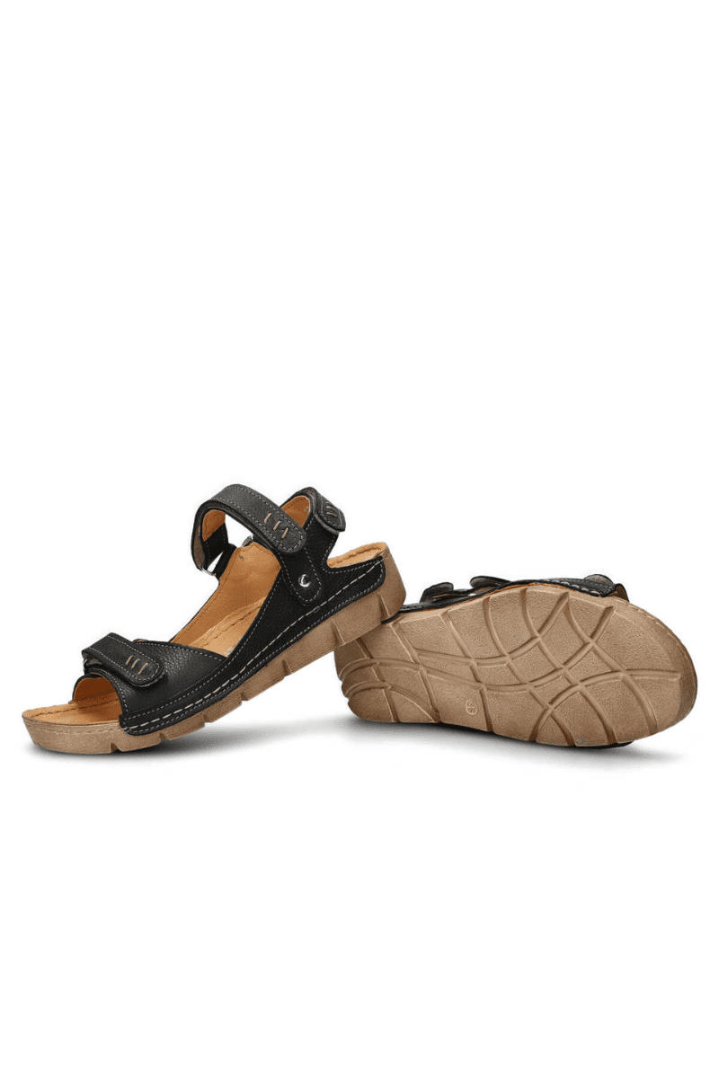 NAGABA NATURAALNAHAST naiste sandaalid mustad-kohe laos viimane paar suuruses 39-HEA HIND