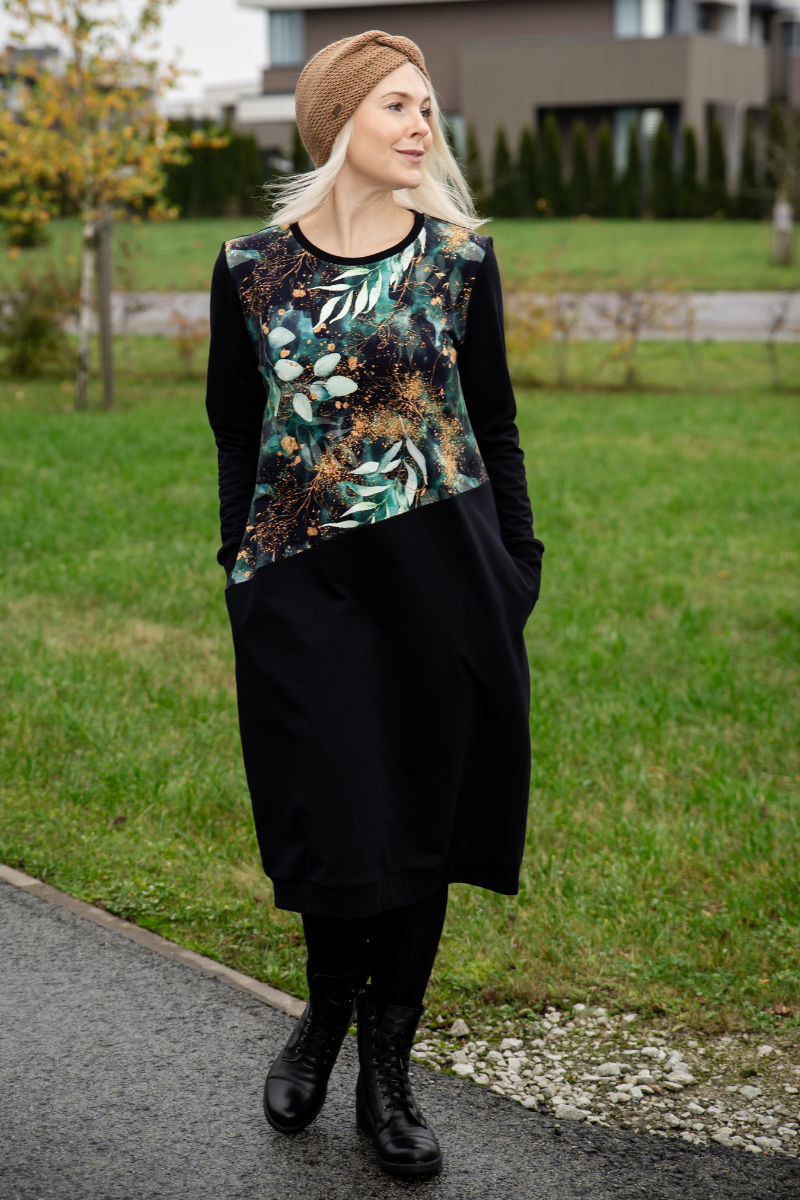 Yemi Disain Eesti käsitöö must pusakleit Sära ja Behmo meriino peapael pruun