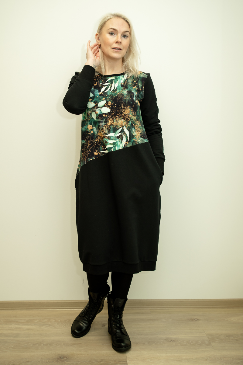 Must Yemi Disain naiste pusakleit Sära